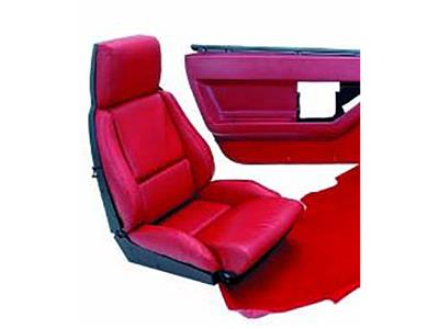 88 Interior Package Leather-look Mounted Seat Covers Coupe Standard (ND)
