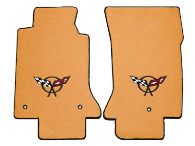 1997-2004 Floor Mats - Yellow With C5 Logo - Lloyd Design *Discontinued*