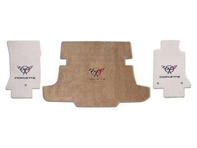 1997-2004 Floor And Cargo Mats Set Coupe Black C5 And Script Lloyd Design