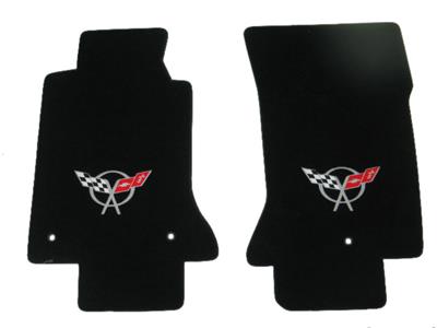 1997-2004 C5 Floor Mat C5 Velourtex Embroidered Emblem Lloyd Design