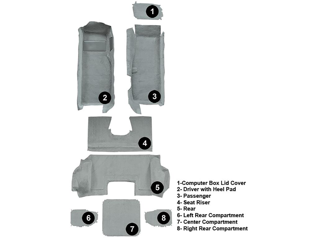 99-00 Hardtop Carpet - Full Set