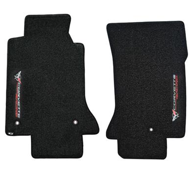 1997-2004 Floor Mats With C5 Corvette Racing Sideways Logo - Lloyd Design