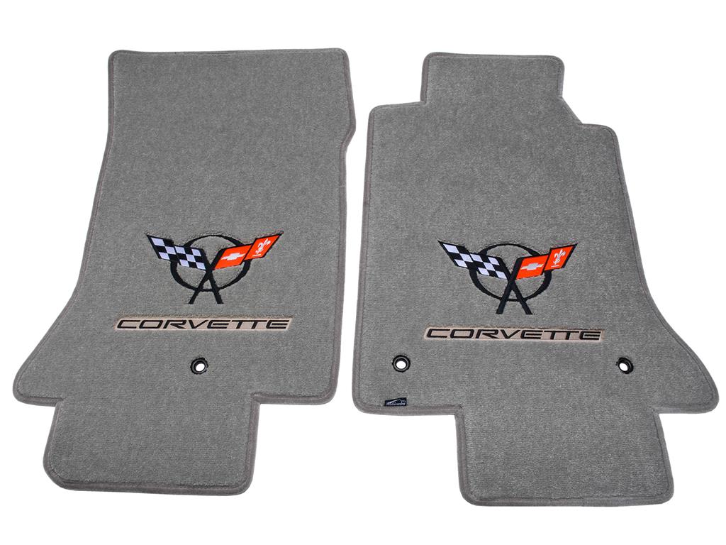 1997-2004 Floor Mats - With Black C5 Logo And Corvette Script - Lloyd Design