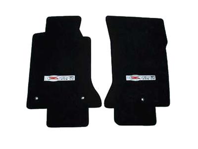 2002-2004 C5 Floor Mats Black With C5 Z06 405HP Logo - Lloyd Design