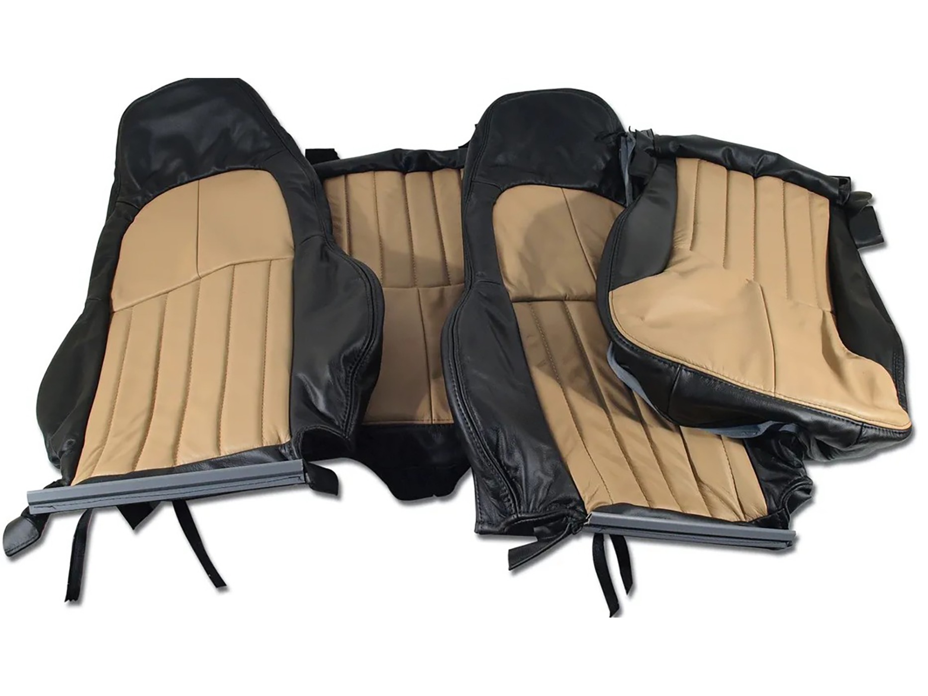 97-04 Standard Modified Leather Seat Cover - 2 Tone Custom Seat Covers - CA