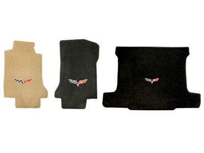 2005-2007E Floor And Cargo Mat Set Coupe C6 Flag Lloyd Design