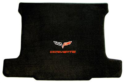 2005-2013 C6 Cargo Mat Convertible With Red Script And C6 Emblem Lloyd Design