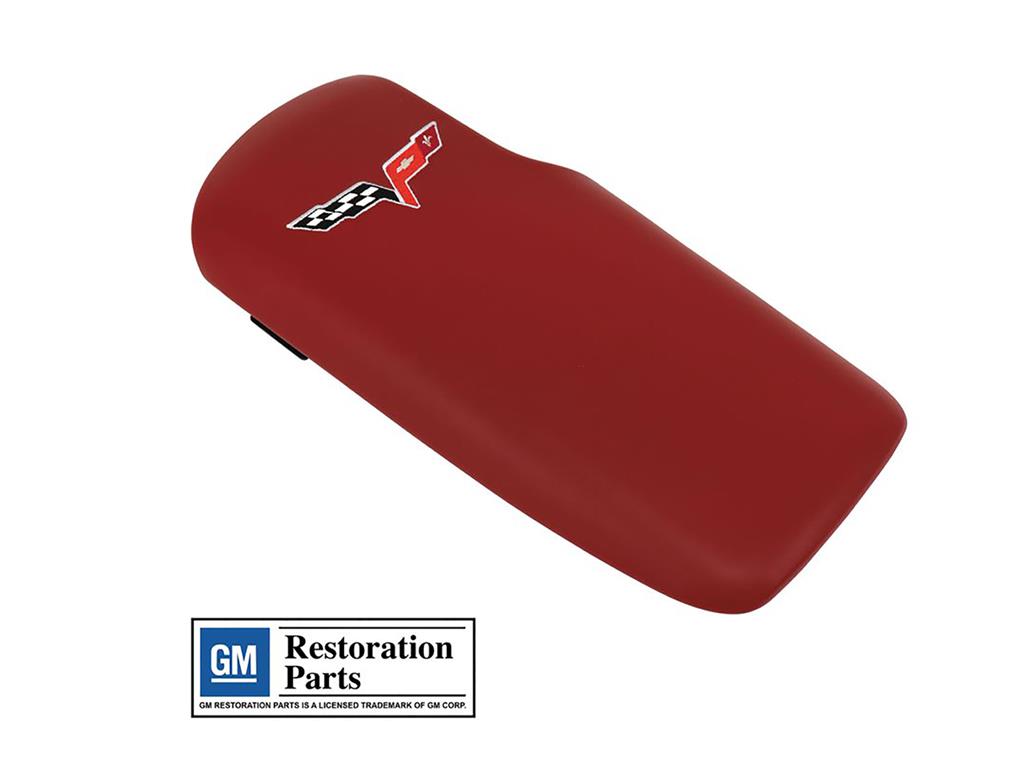 2005-2013 Leather Center Console Door - Embroidered C6 Emblem *Specify Color* - CA