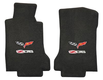2013 Floor Mats - Ebony With C6 Z06 Double Logo - Lloyd Design 2013 Late