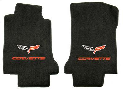 2013 Floor Mats - With Red C6 Script And C6 Emblem - Lloyd Design 2013 Late