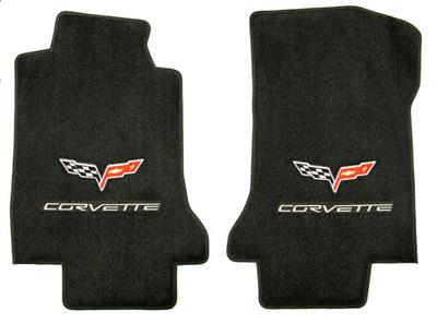 2013 Floor Mats - With Silver C6 Script And C6 Emblem - Lloyd Design 2013 Late