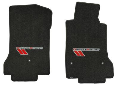 2013 Floor Mats - Red And Black C6 Grand Sport Emblem - Lloyd Design 2013 Late