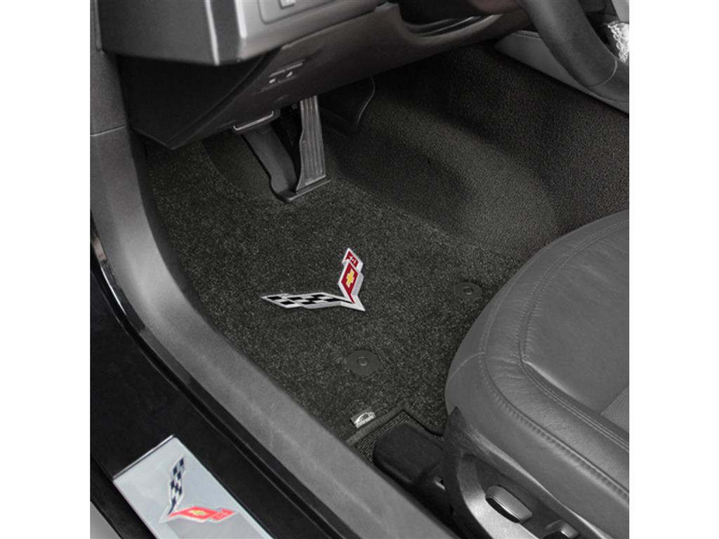 2014-2019 Floor Mat - C7 Cross Flag Emblem - Lloyd Design