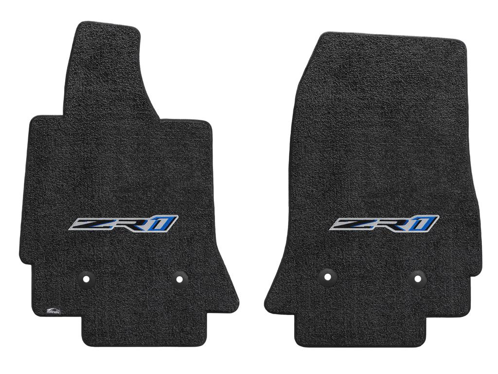 2019 Lloyds Ebony ZR1 C7 Logo Floor Mats