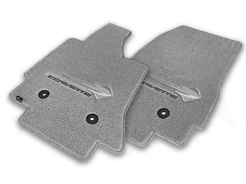 2014-2019 Floor Mat - C7 Stingray Emblem & Black Corvette Script - Lloyd Design
