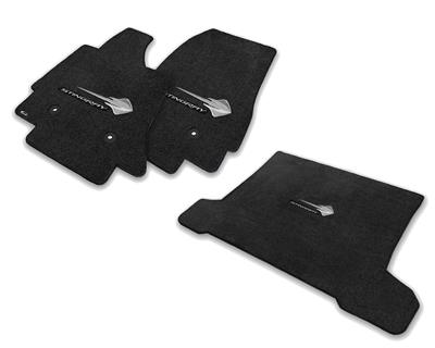 2014-2019 Floor & Cargo Mat Set C7 Stingray Emb & Silver Stingray Script-Lloyds