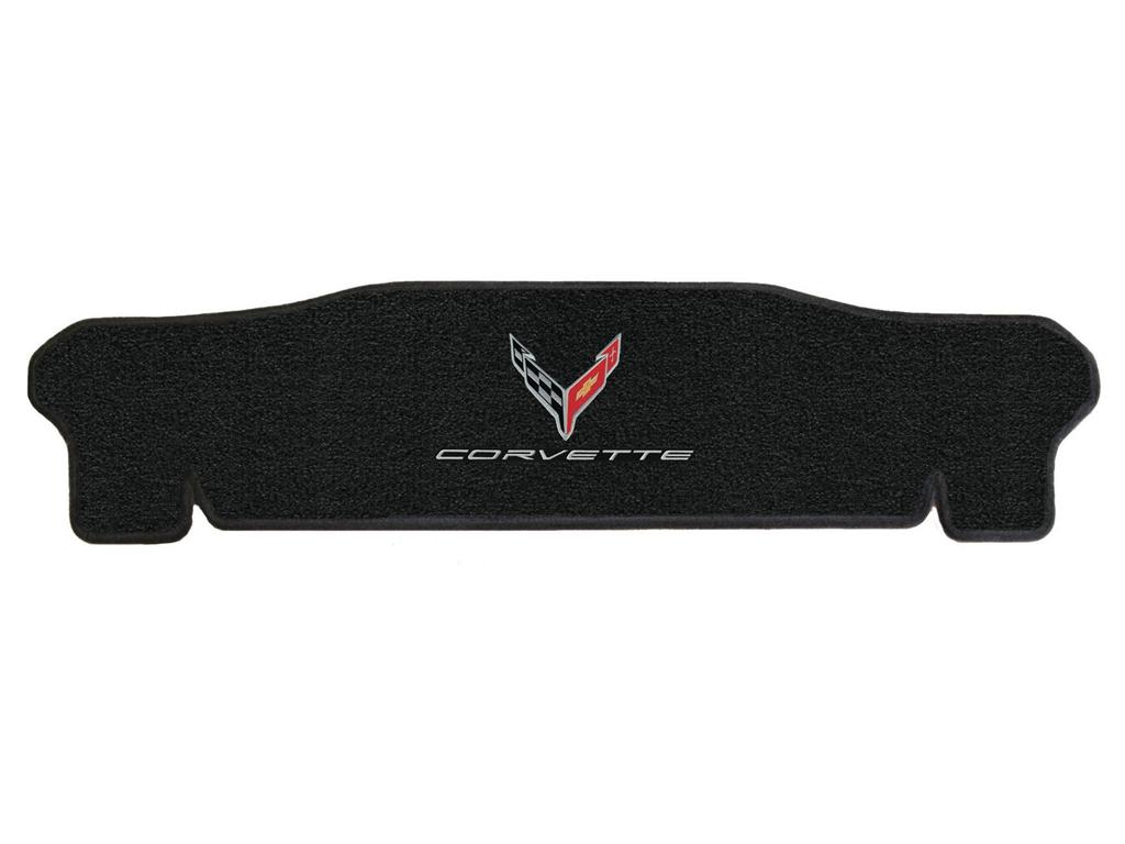 2020-2027 Coupe Ebony / Black Lloyds Cross Flag Emblem & Script Rear Trunk Mat