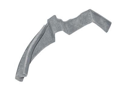 64-66 Tail Light Panel Bonding Strip - Vertical Left Gray Press Moulded