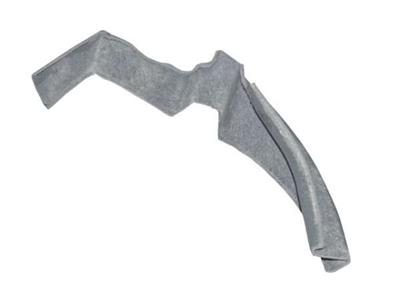 64-66 Tail Light Panel Bonding Strip - Vertical Right Gray Press Moulded