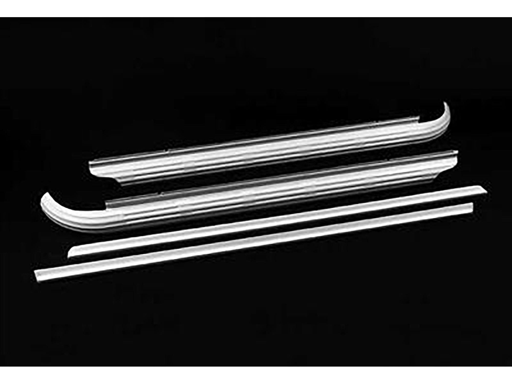 63-67 Side Exhaust Cover - Fiberglass - Pair
