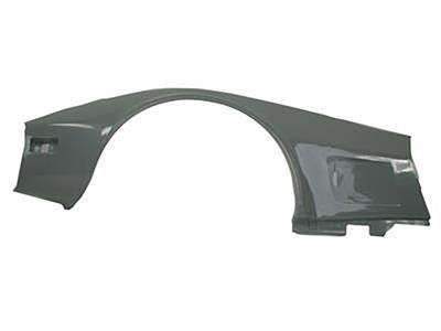 73-79 Front Side Fender Panel Gray Fiberglass Left - Fiberglass (pm)