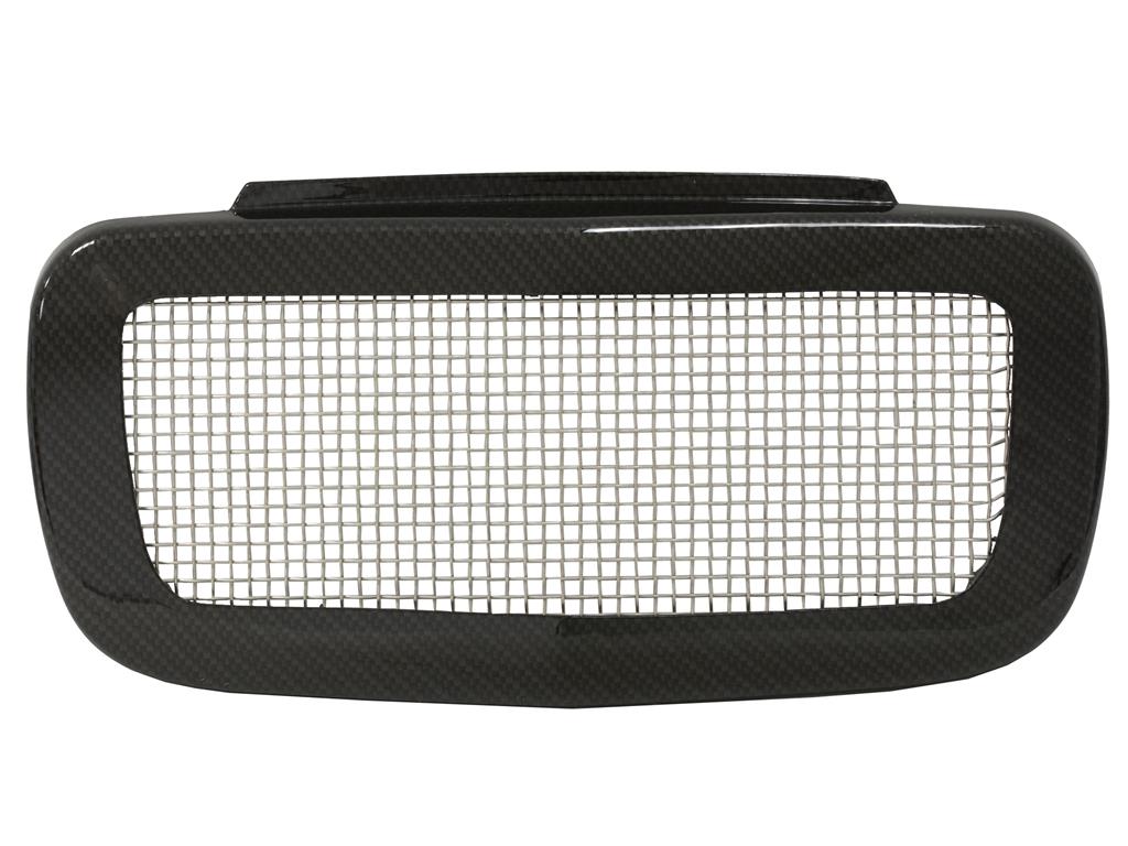 97-04 Cold Air Screen - Black Carbon Fiber Look Finish