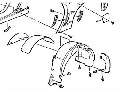 05-13 Right HandRearWheelInnerLinerExcept Z06 / ZR1 / Grand Sport "Discontinued"