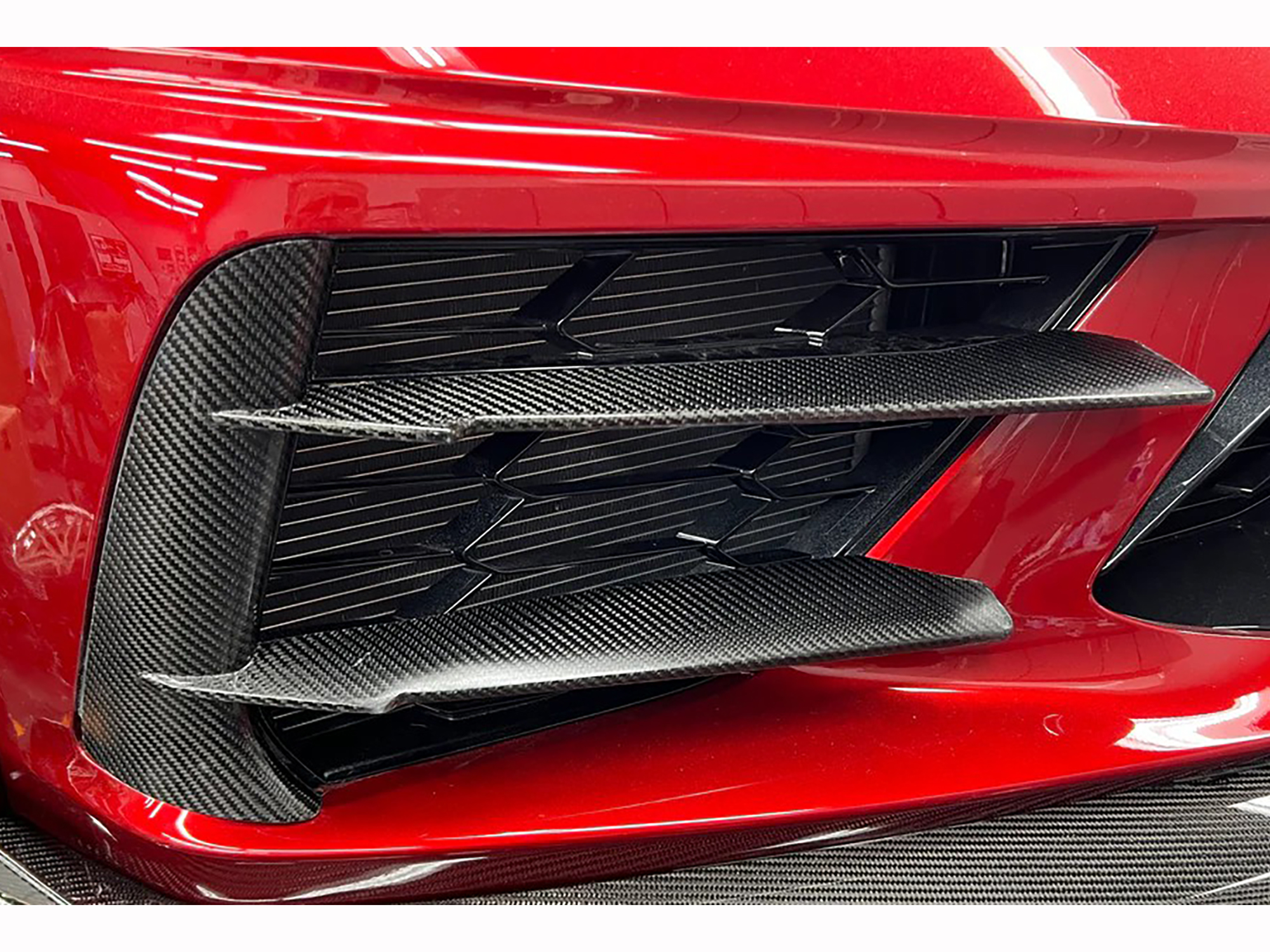 2020-2025 Concept8 Carbon Fiber Dual Plane Front Grill Trim Kit