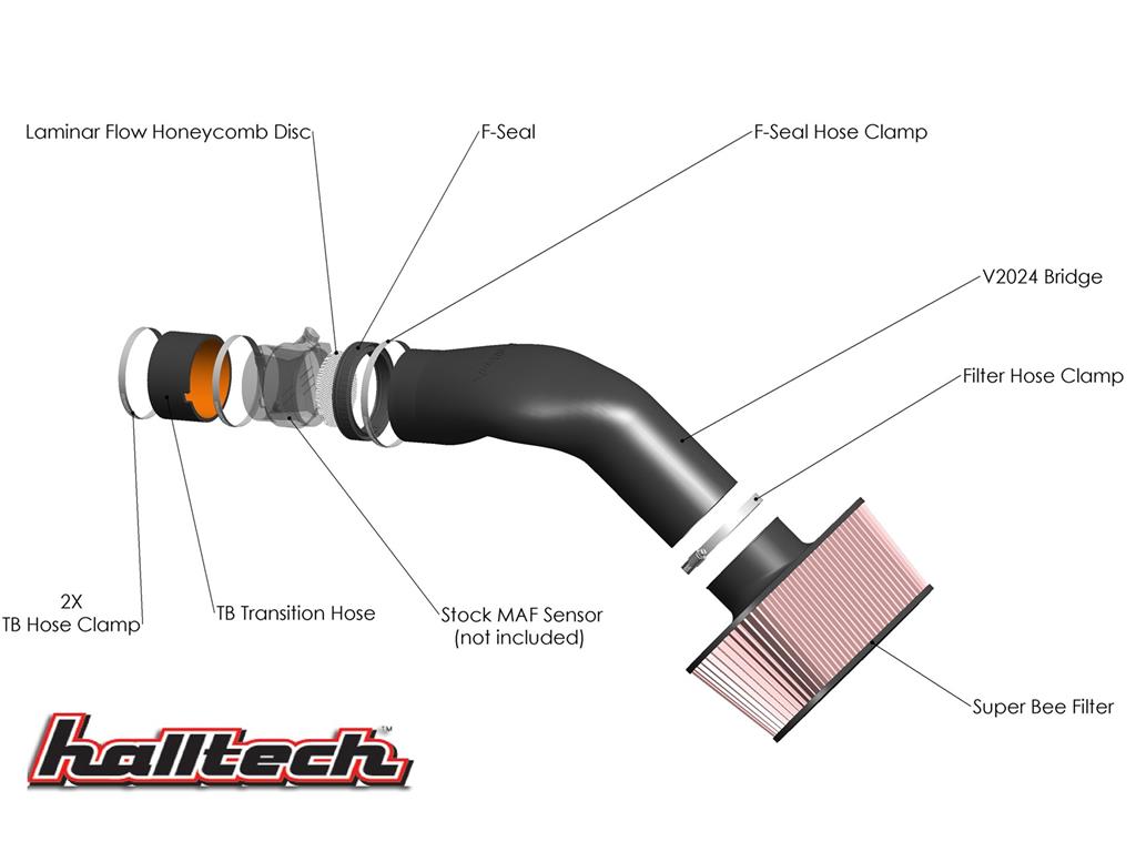 01-04 Halltech Venom II Black Air Intake (ND)