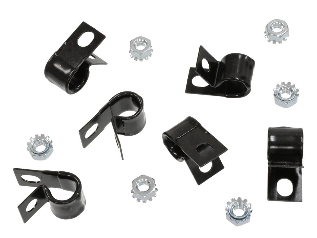 68-75 Positive Battery Cable To Underbody / Floor Clamps with Nuts