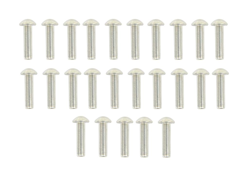 53-62 Body Assembly Rivet - Aluminum Round Head Rivet Set 1/8" X 1/2" - 25 Piece
