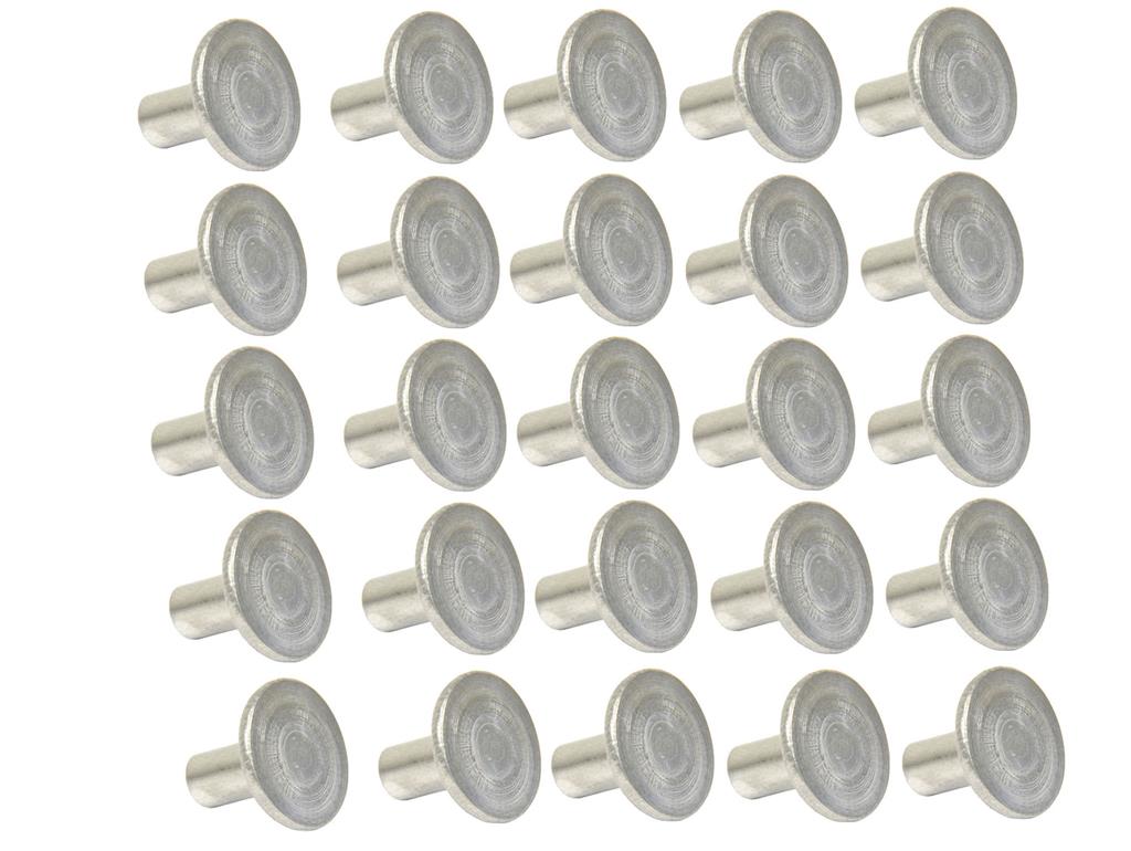 63-82 Aluminum Large Flat Head Body Assembly Rivet Set 3/8" (25 pcs)