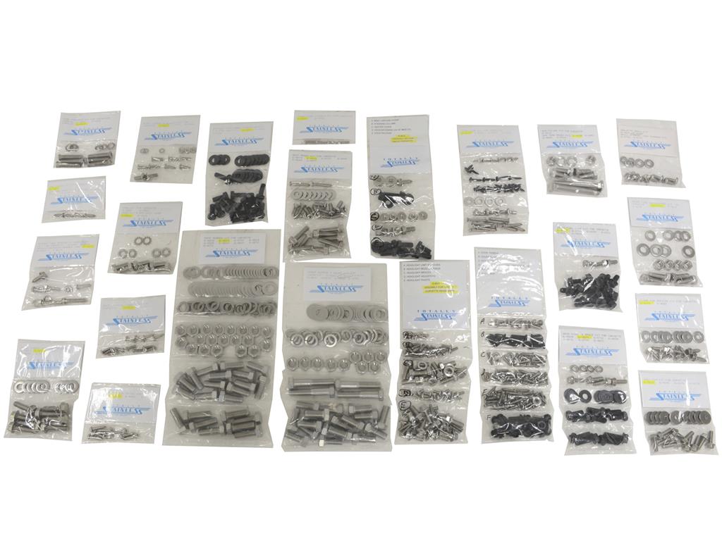 65-67 Body Bolts Stainless Steel Hex Head And Black
