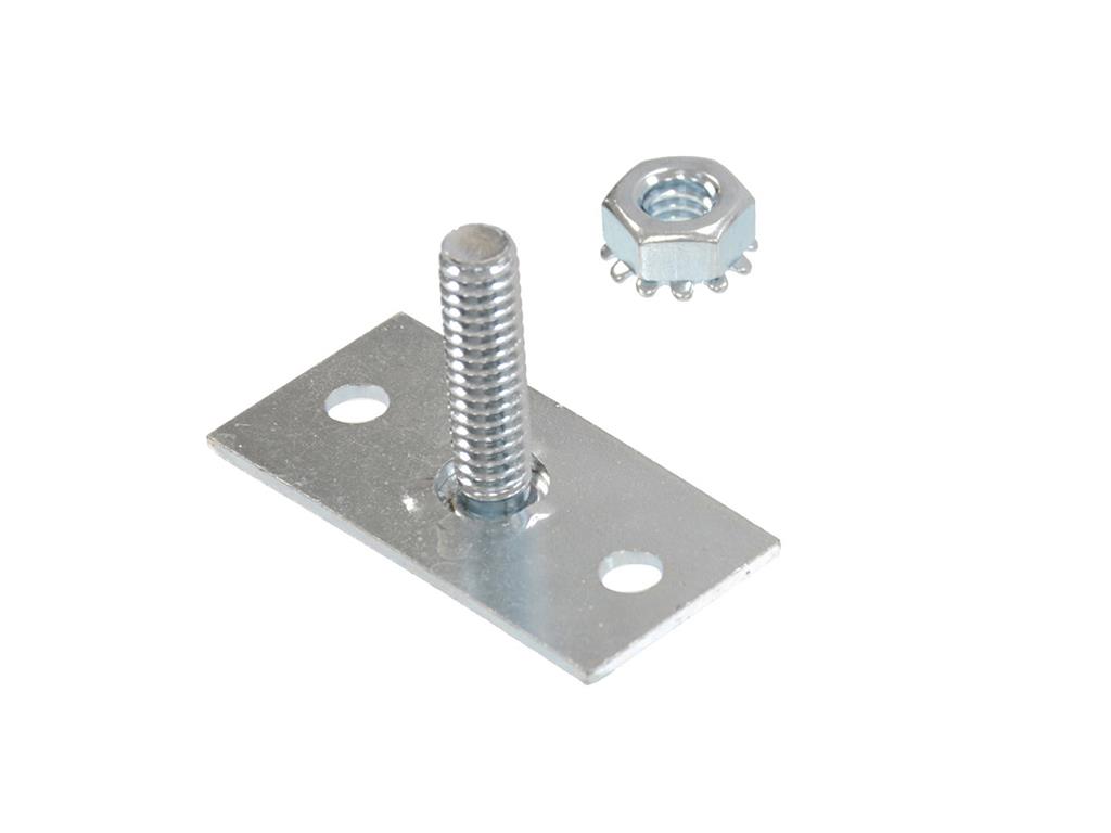 1963-1982 Stud Plate Fastener Plates with Rivets - Set of 2