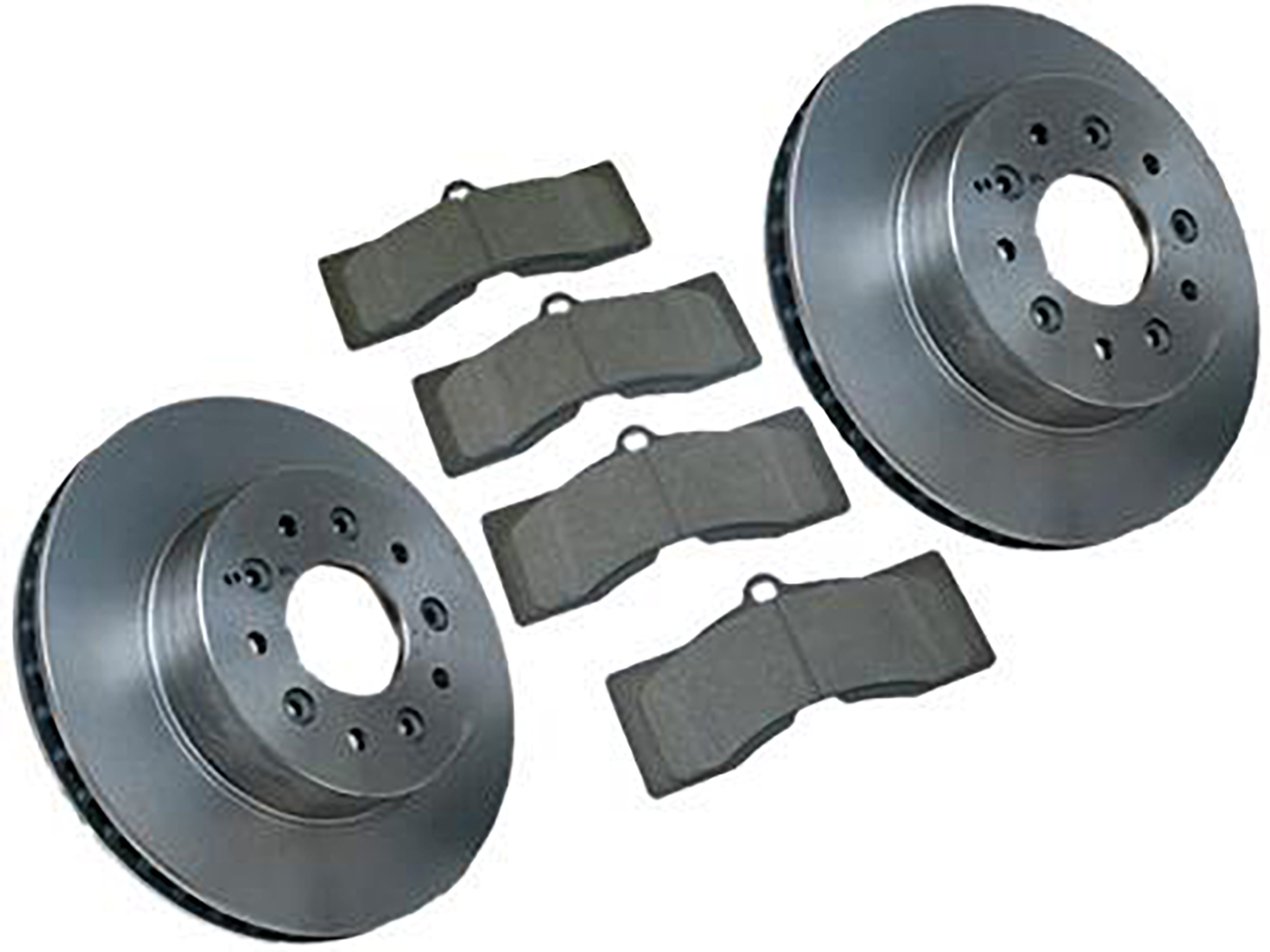 65-82 Front Brake Rotors with Pads Kit