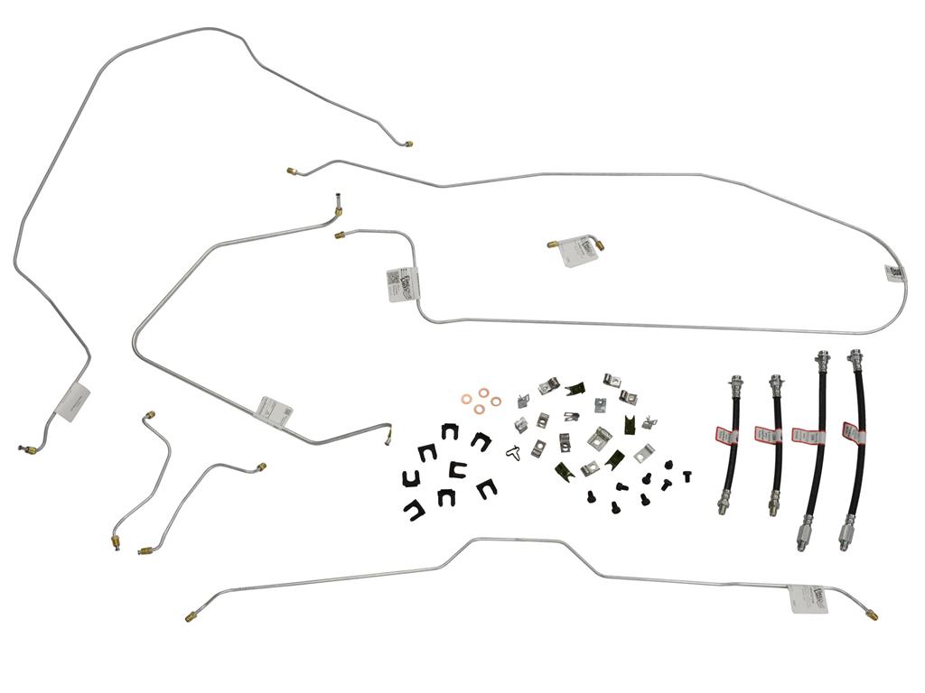 63-64 Brake Line Kit - Standard Steel For Full Car