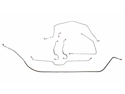 65-66 Power Brake Line Kit - 1/4" Steel Full Car
