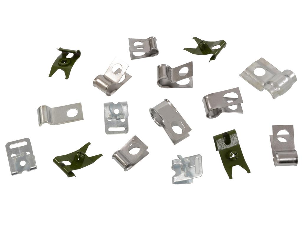63-65 Brake And Gas Line Clip Set - 18 Pieces