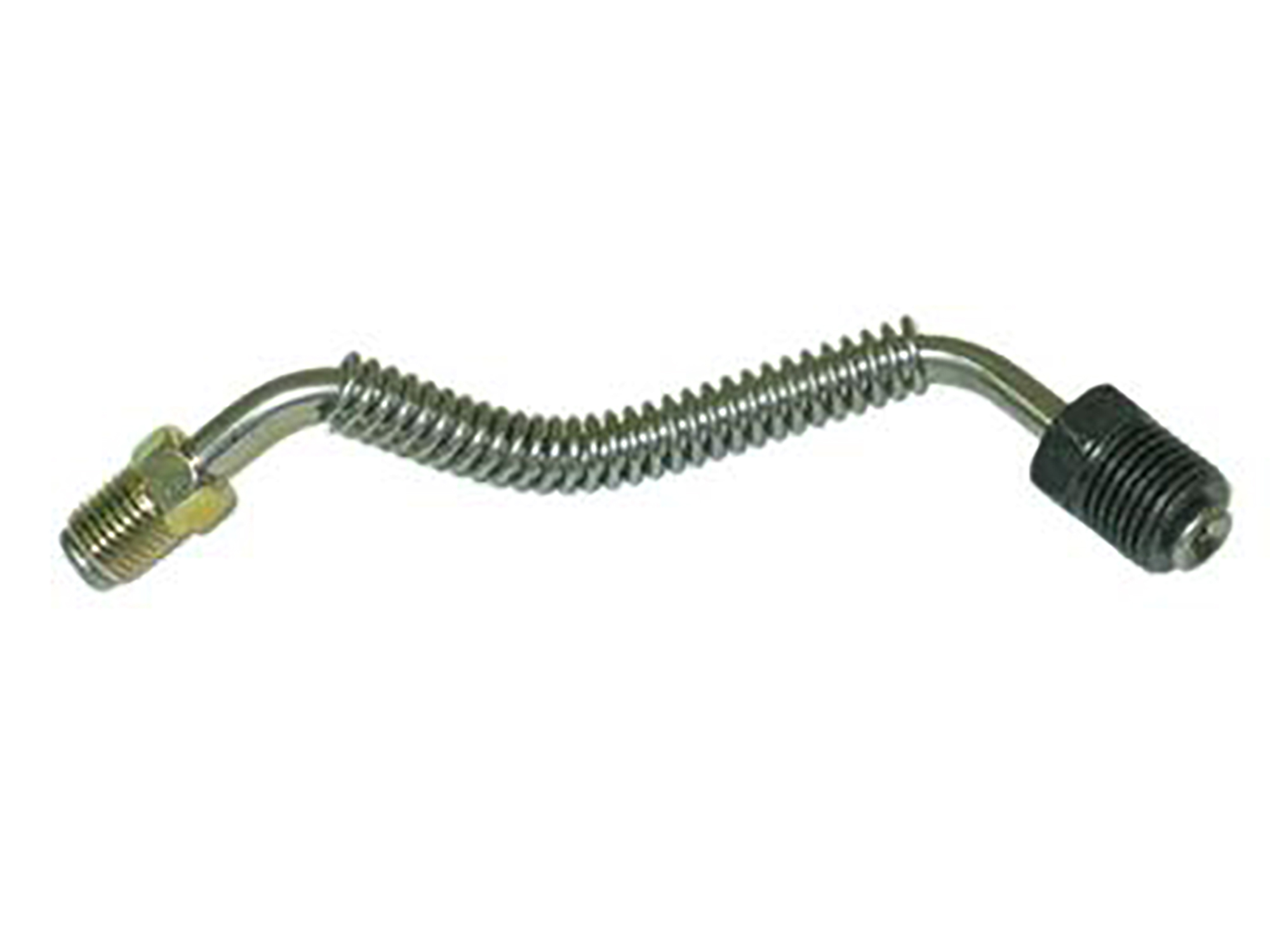 70-73 Left Front Brake Line - Stainless Steel Block To Rubber Hose