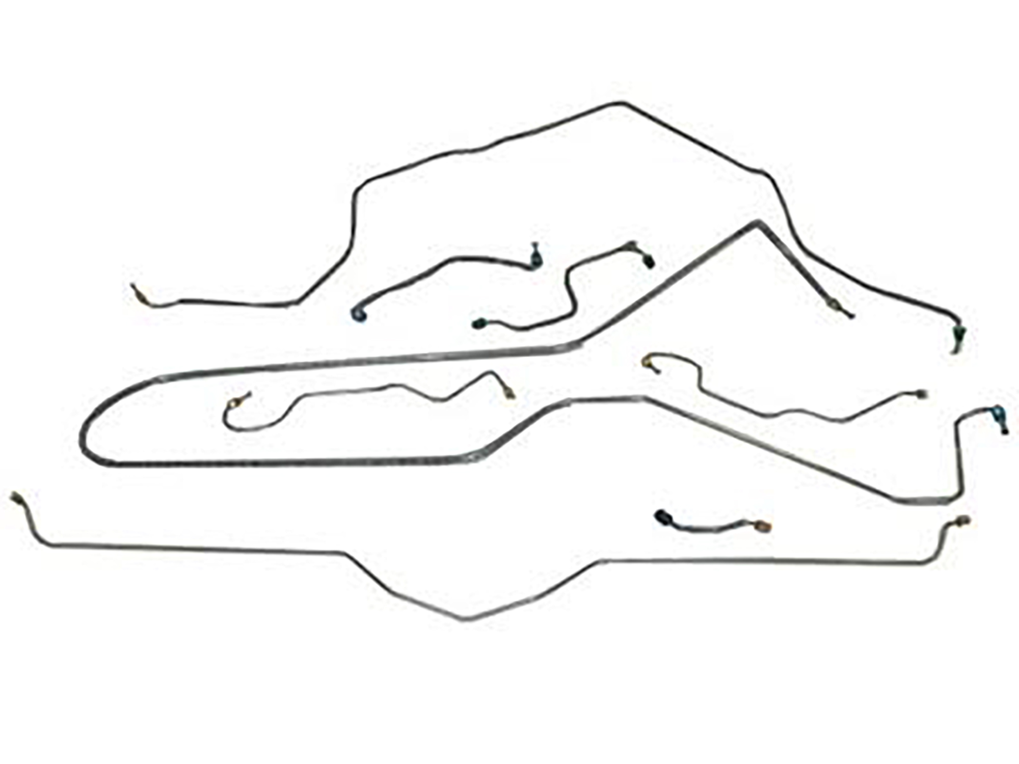 70-73 Brake Line Set - Steel For Full Car Standard