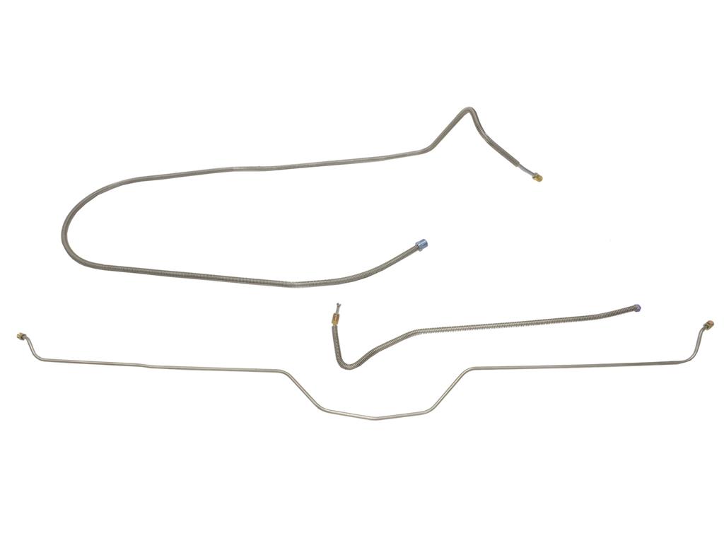 74-82 Brake Line Set - Stainless Steel For Full Car Power Brake