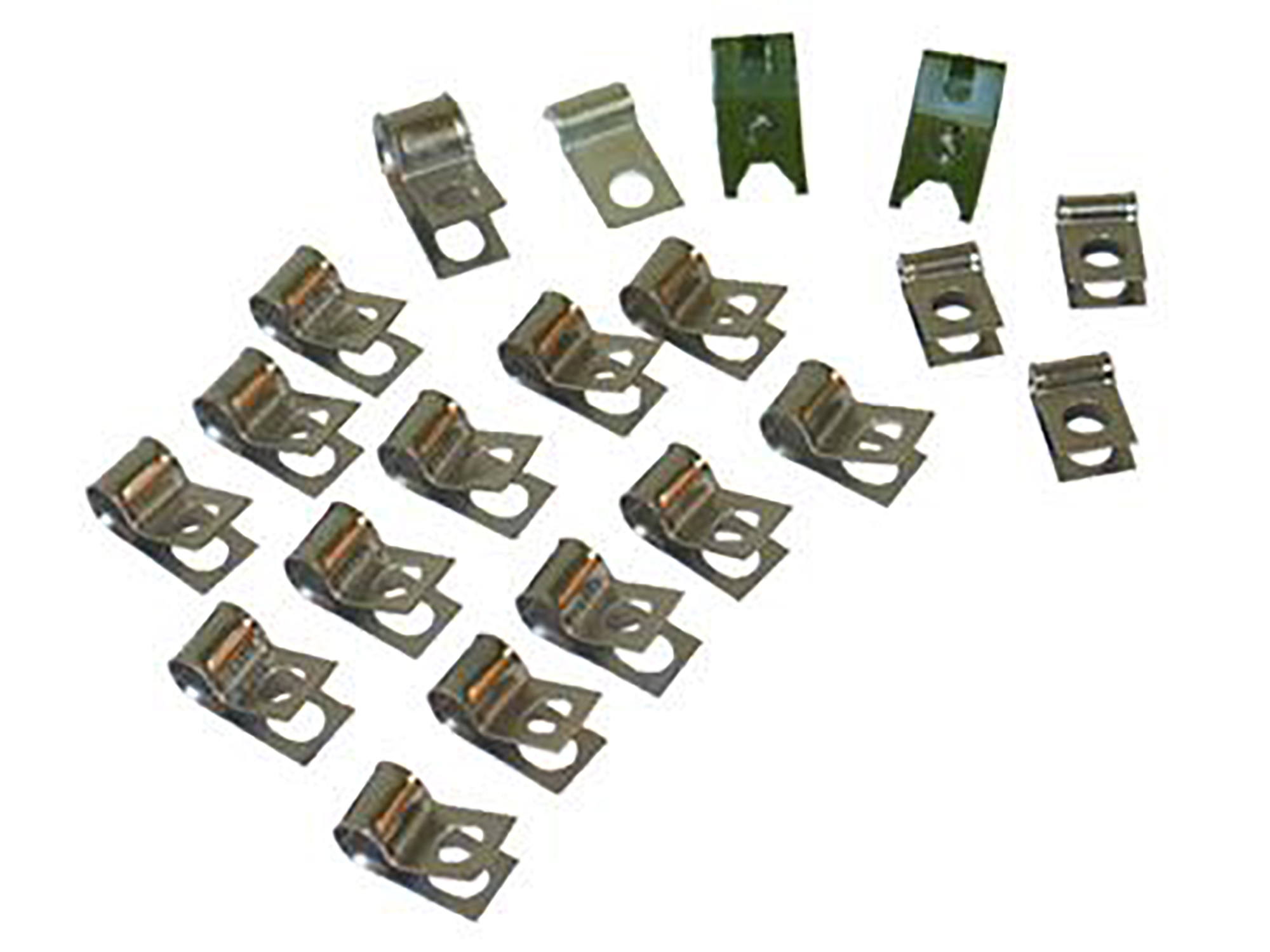 68 Brake And Fuel Line Clip Set - Without Fuel Return Line