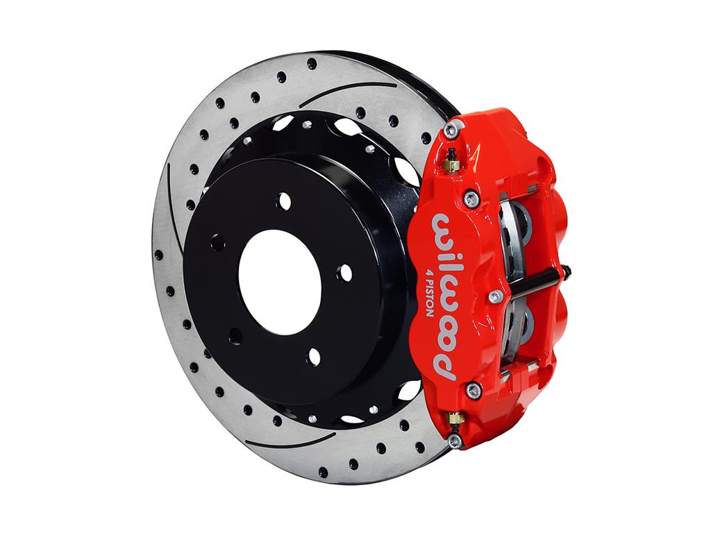 84-87 Wilwood Superlite 4R Rear Brake Kit w/ 12.8in SRP Rotors (OE Park Brake) Brake Color: Black