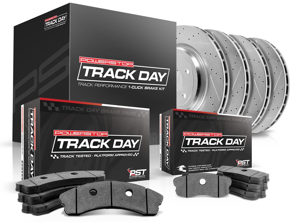 97-04 PowerStop Track Day Brake Rotors With Pads Kit