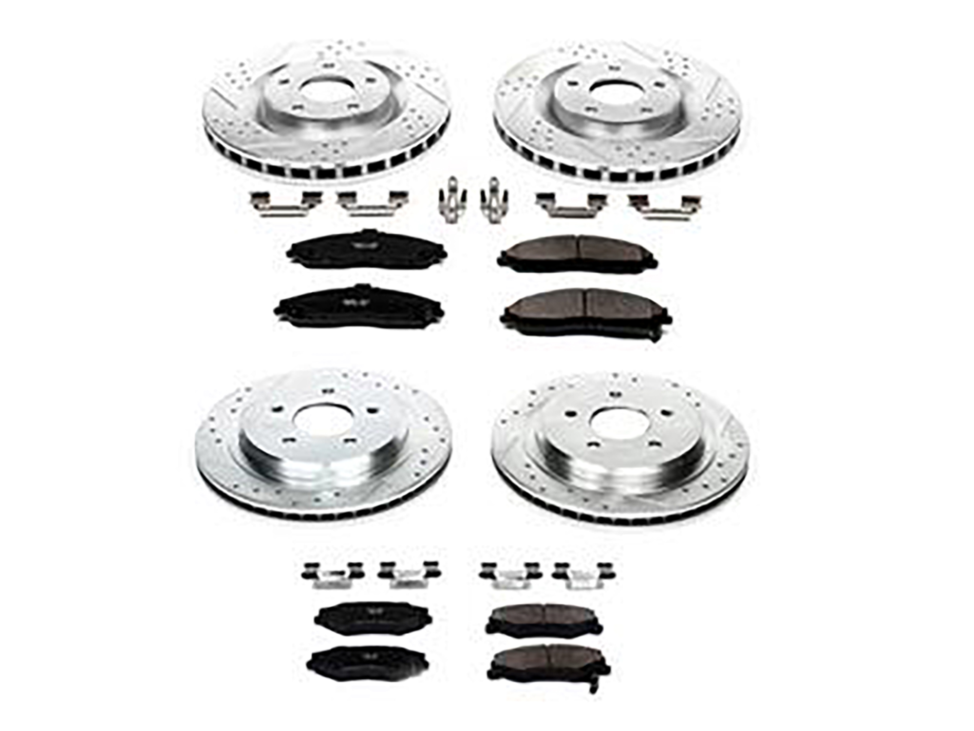 05-13 PowerStop Z23 Cross Drilled & Slotted Brake Rotors w/Pads - Exc Z51 or Z06
