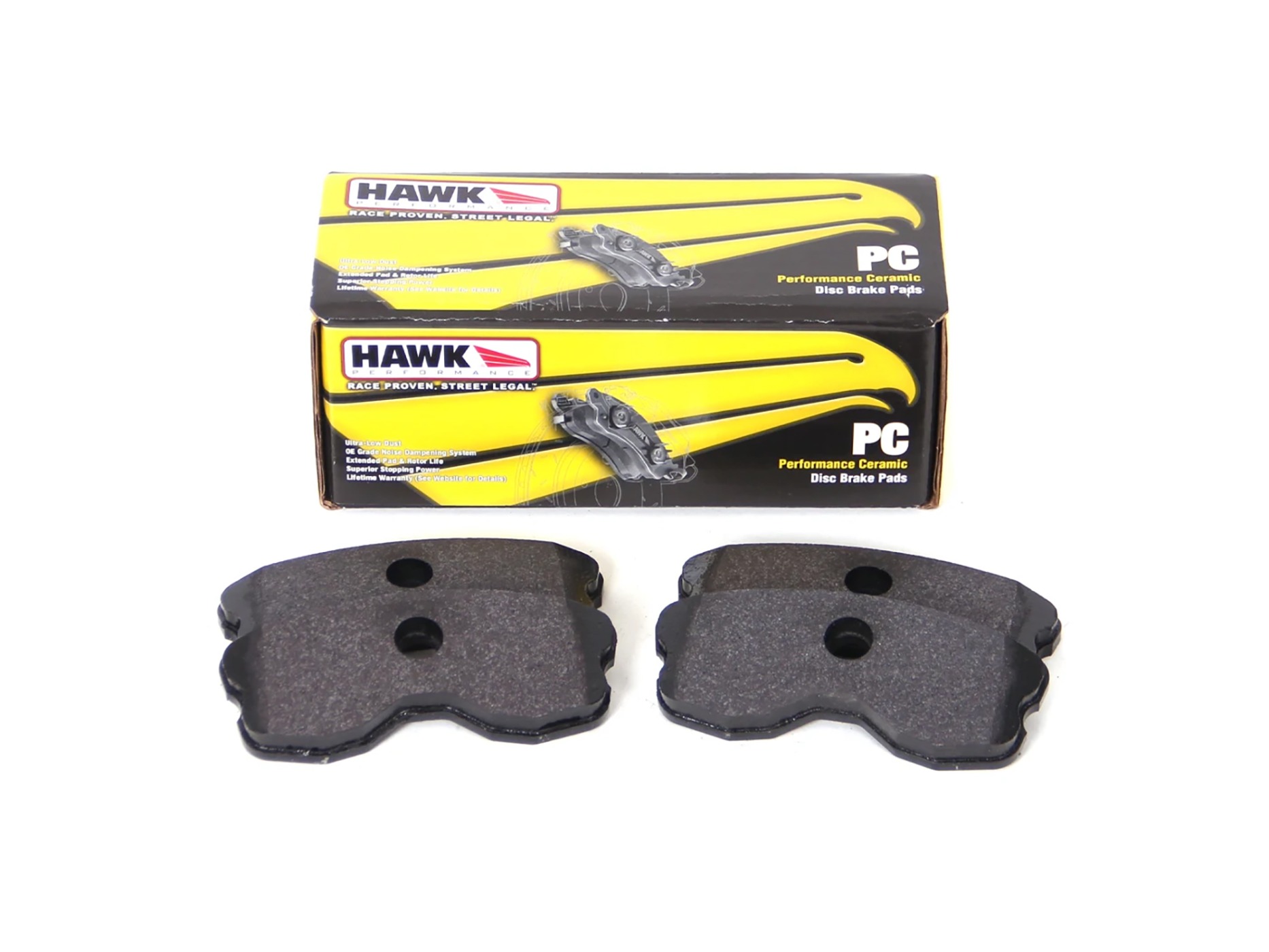 2006-2013 Z06/Grand Sport Rear Hawk Ceramic Brake Pads (1-piece)