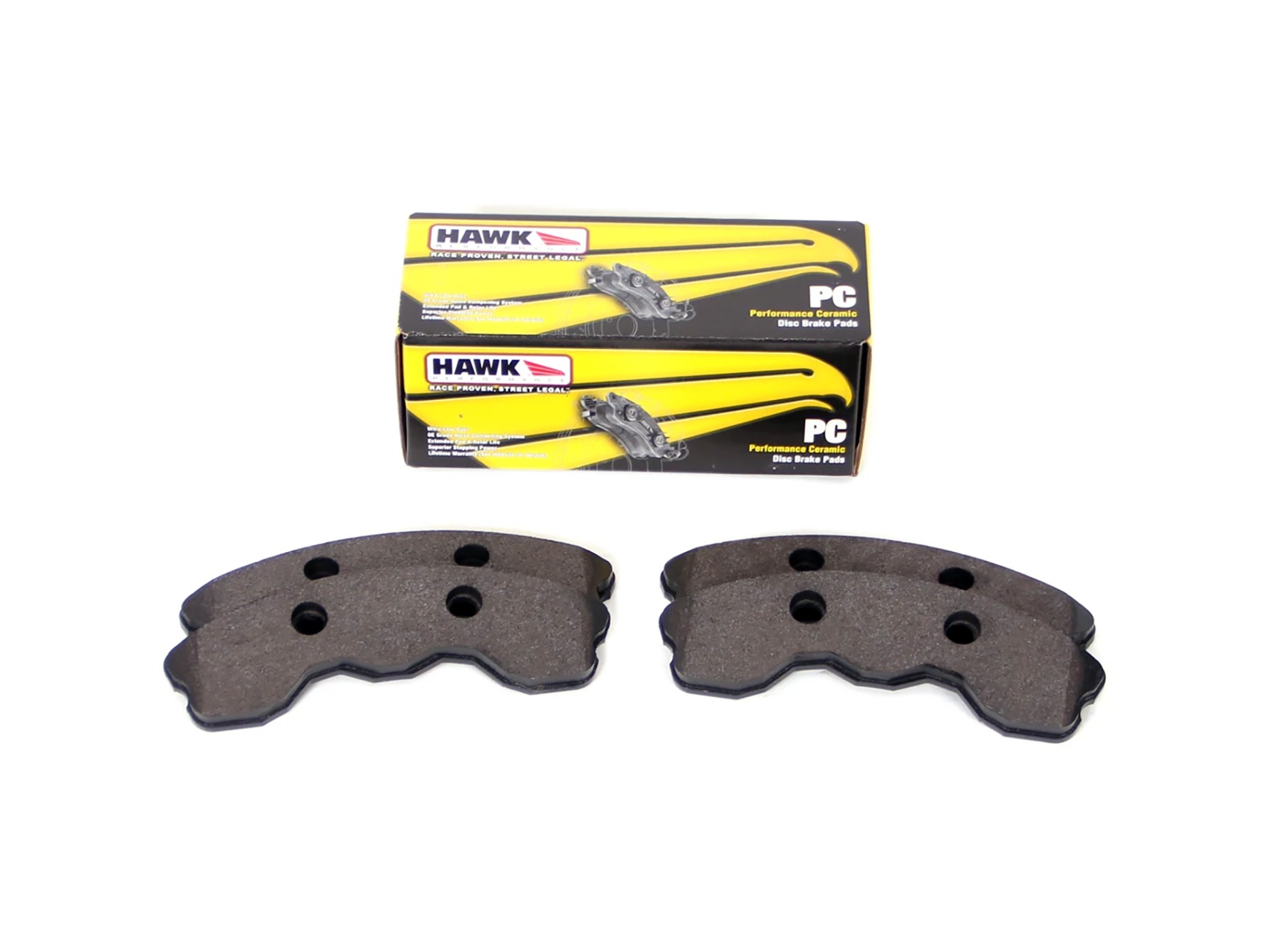 2006-2013 Z06/Grand Sport Front Hawk Ceramic Brake Pads (1-piece)