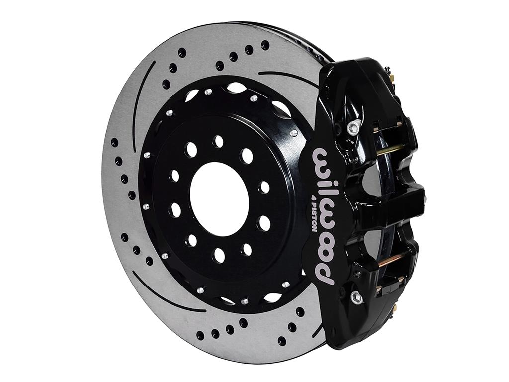 14-19 Wilwood AERO4 Rear Brake Kit w/Drilled & Slotted Rotors *Specify Color*