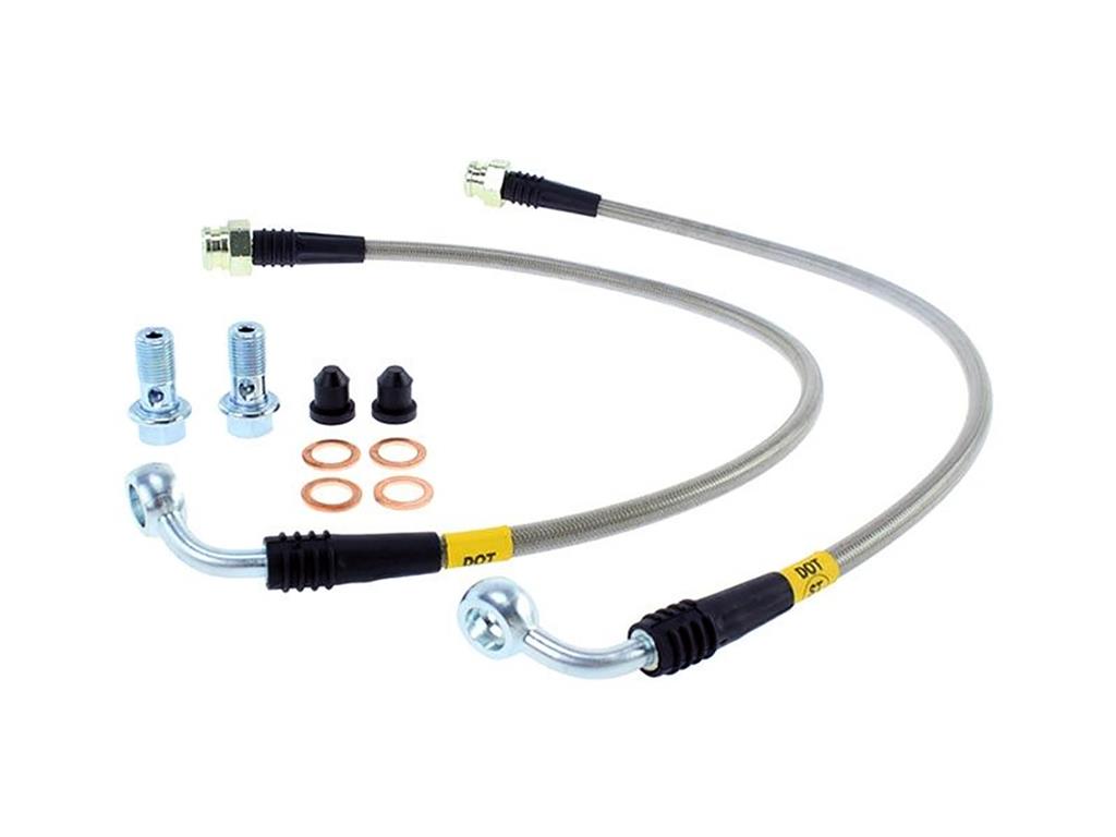 2014-2019 Front Stainless Steel Braided Brake Hoses exc Z06