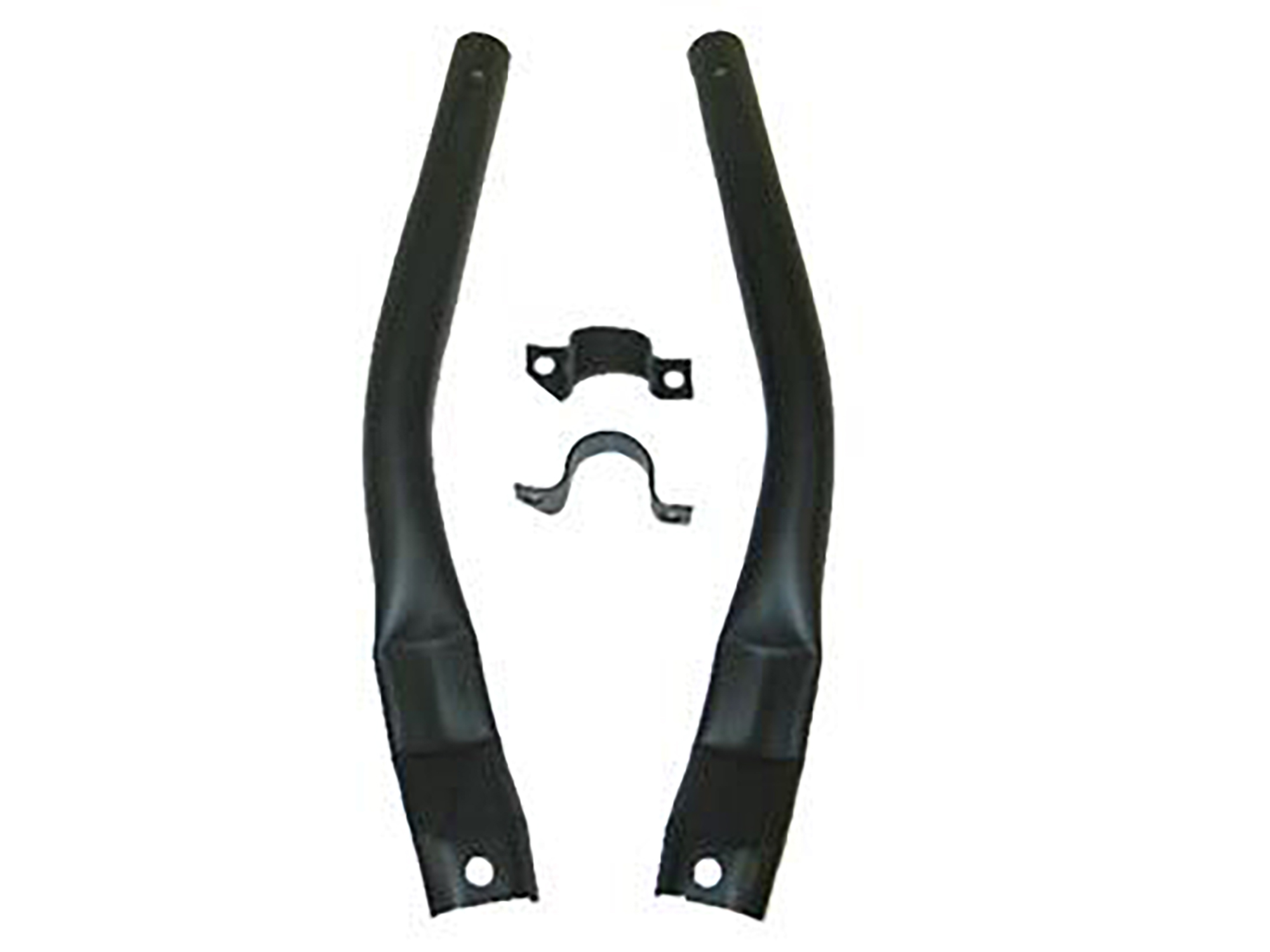 53-57 License Bumper / Bumperette Support Tube Set Front With Brackets